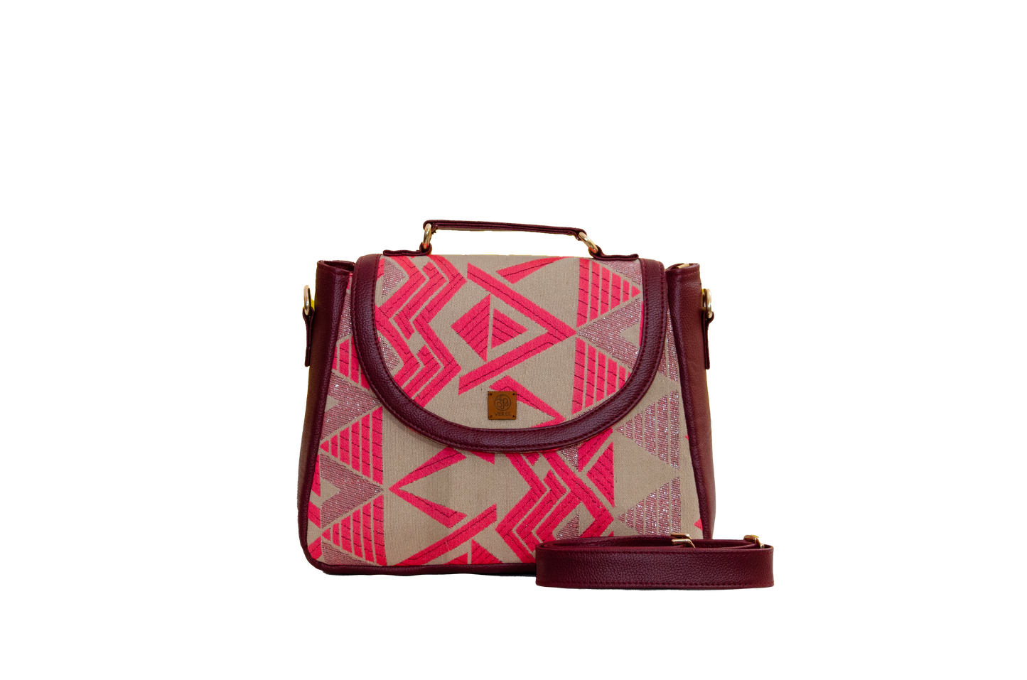 Pink Prism Box Sling Bag