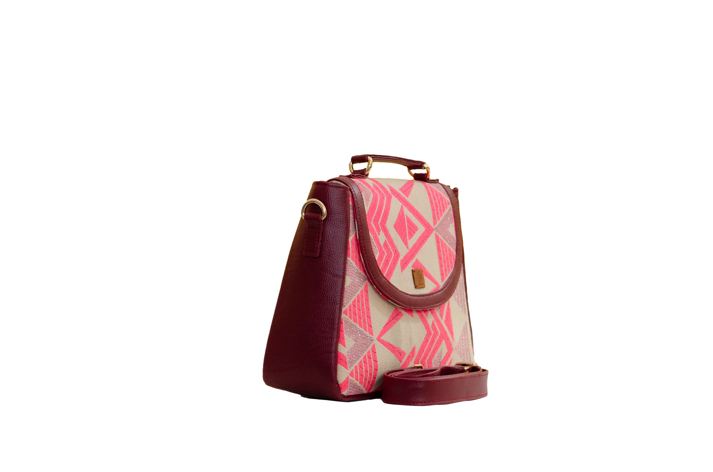 Pink Prism Box Sling Bag
