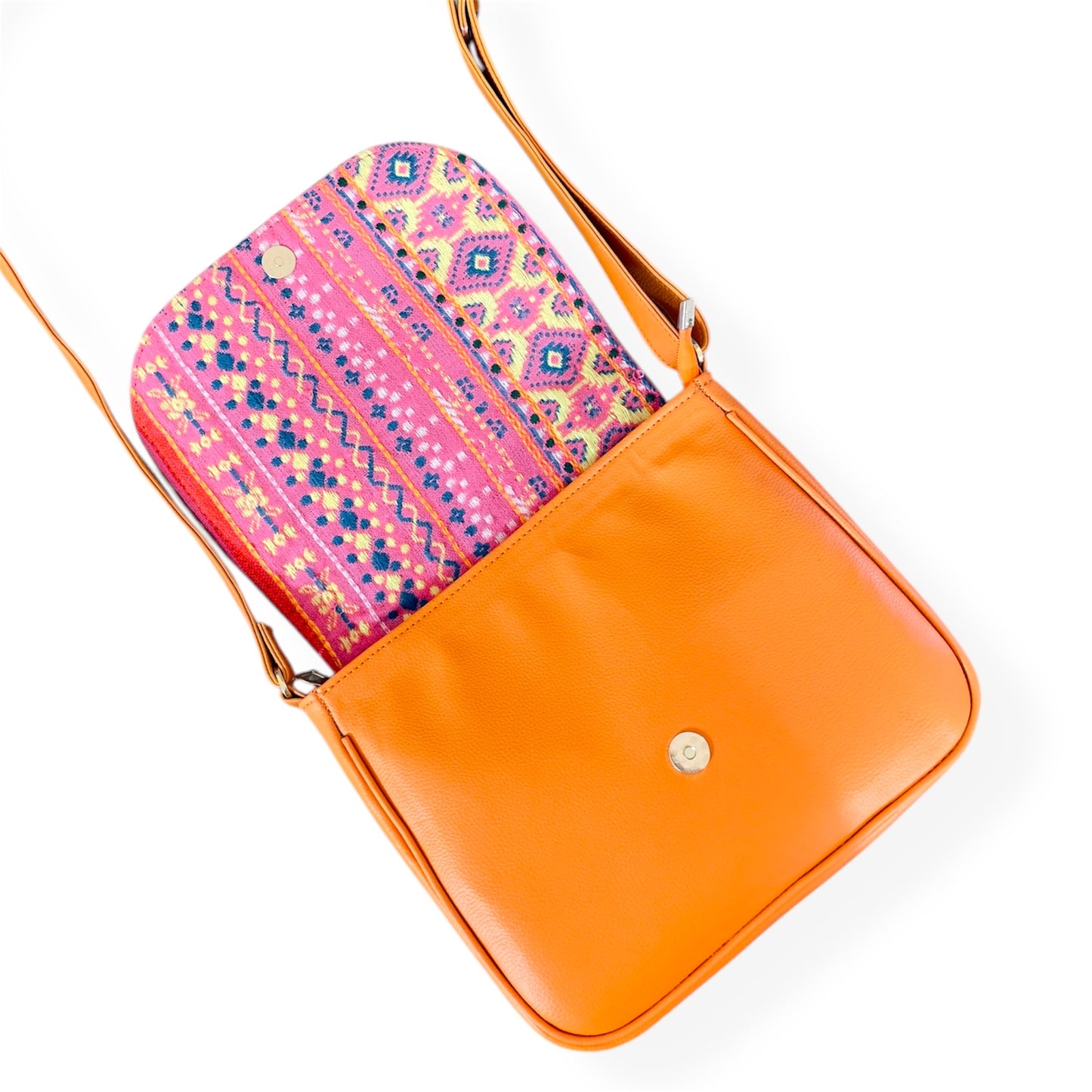 Pink mosaic Sling Bag