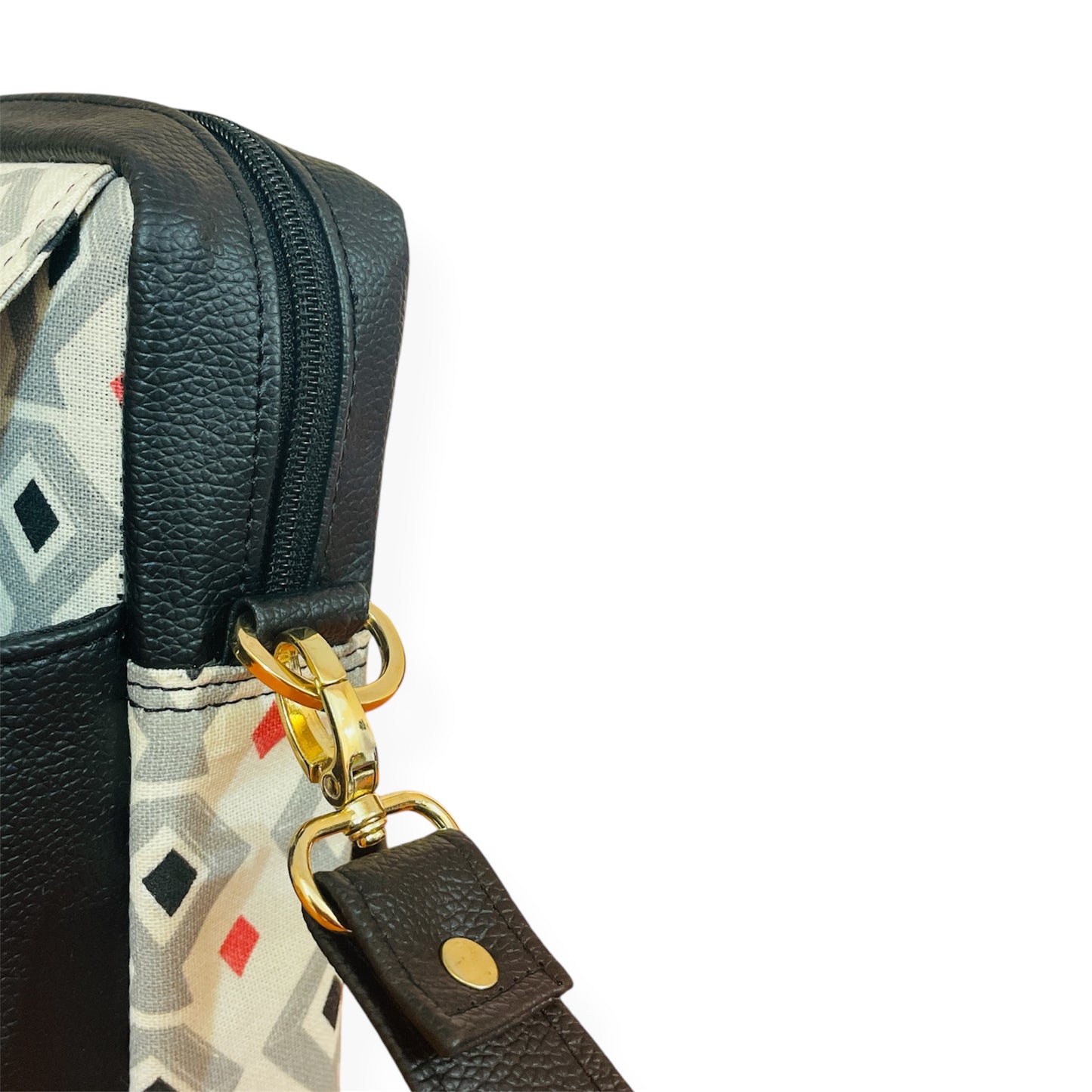 Rhombus Roll Messenger Bag