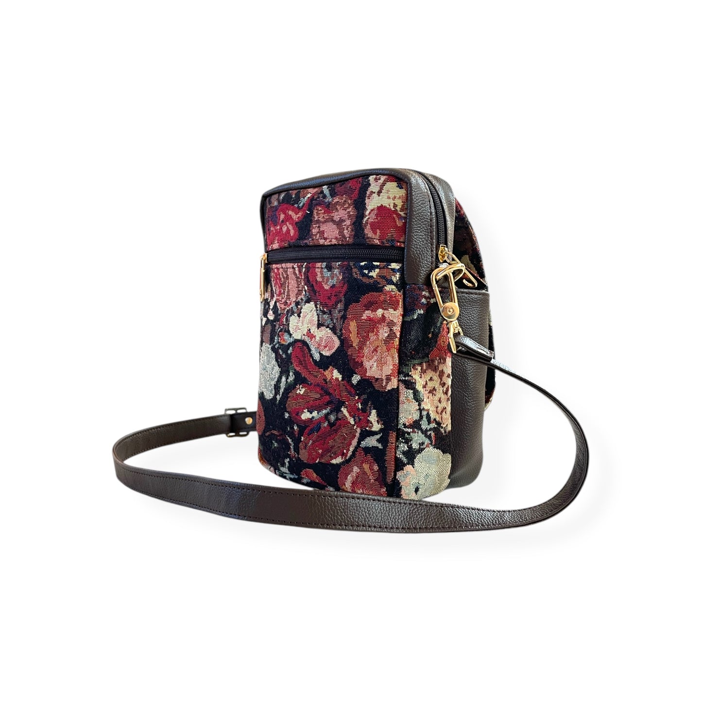 Flora Fusion Red Messenger Bag