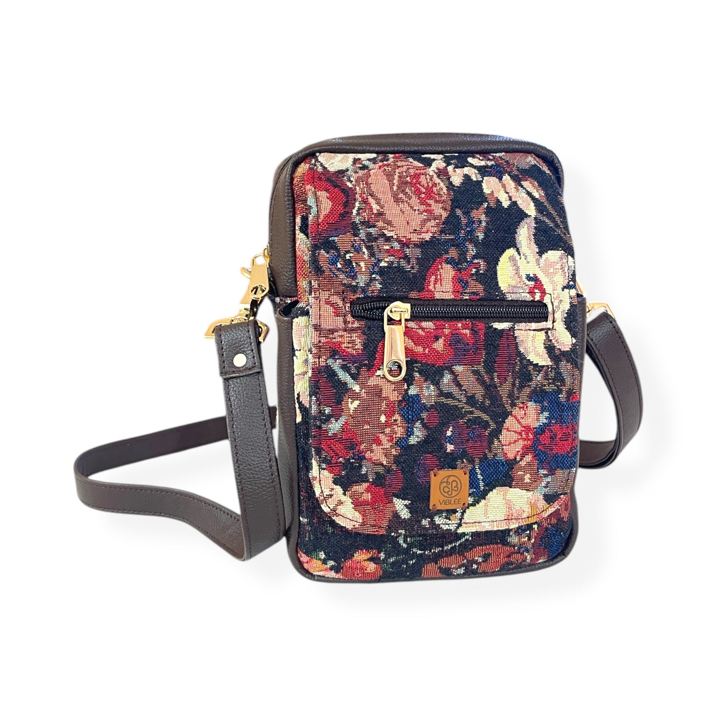 Flora Fusion Red Messenger Bag