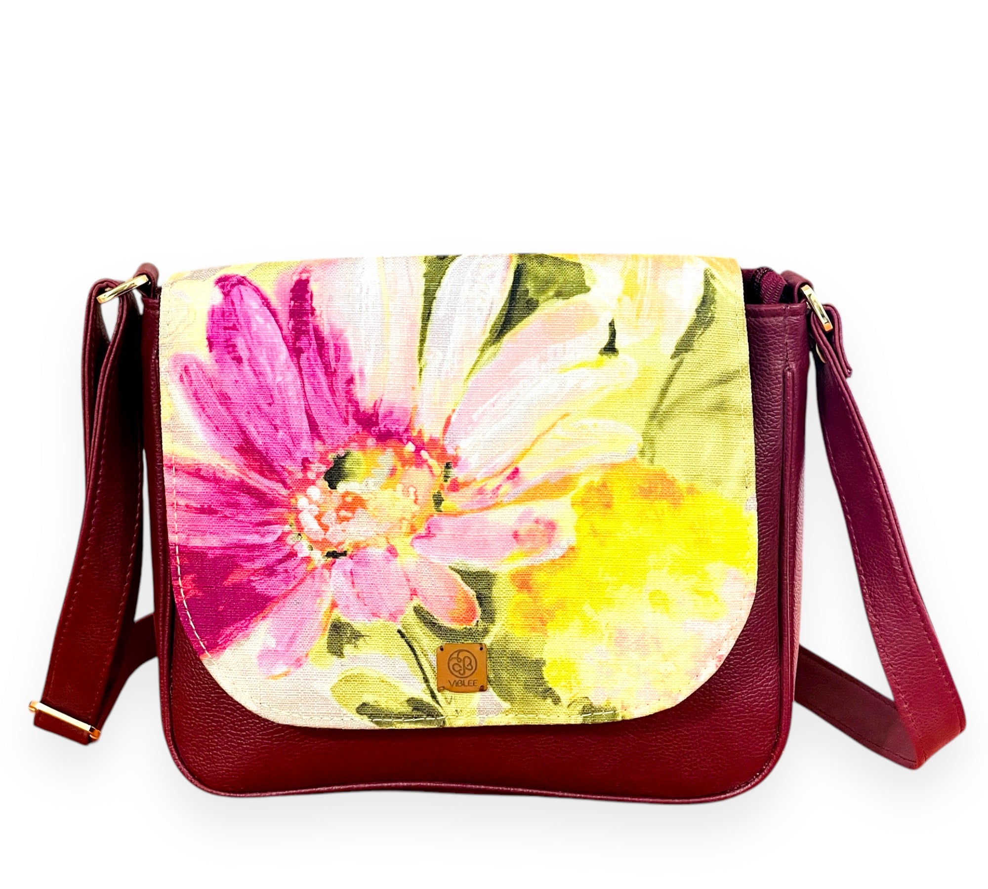 Crimson Bloom Sling Bag