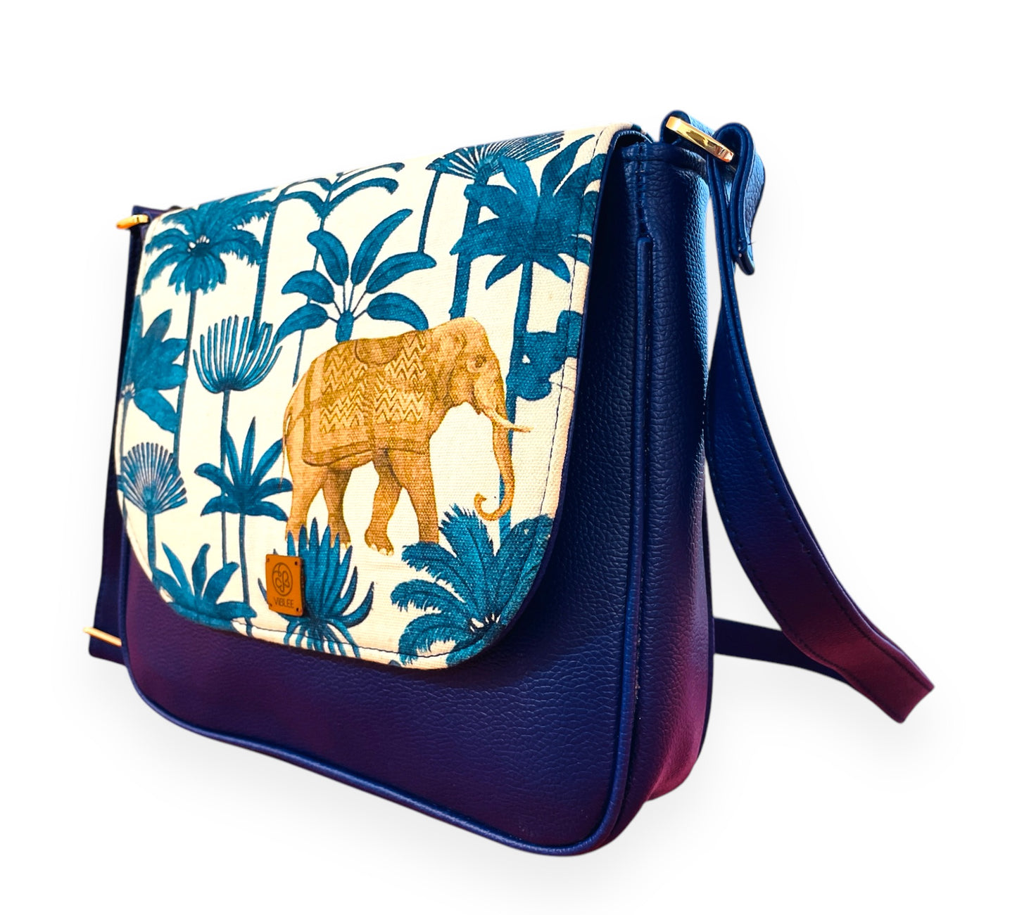 Indigo Elephant Sling Bag