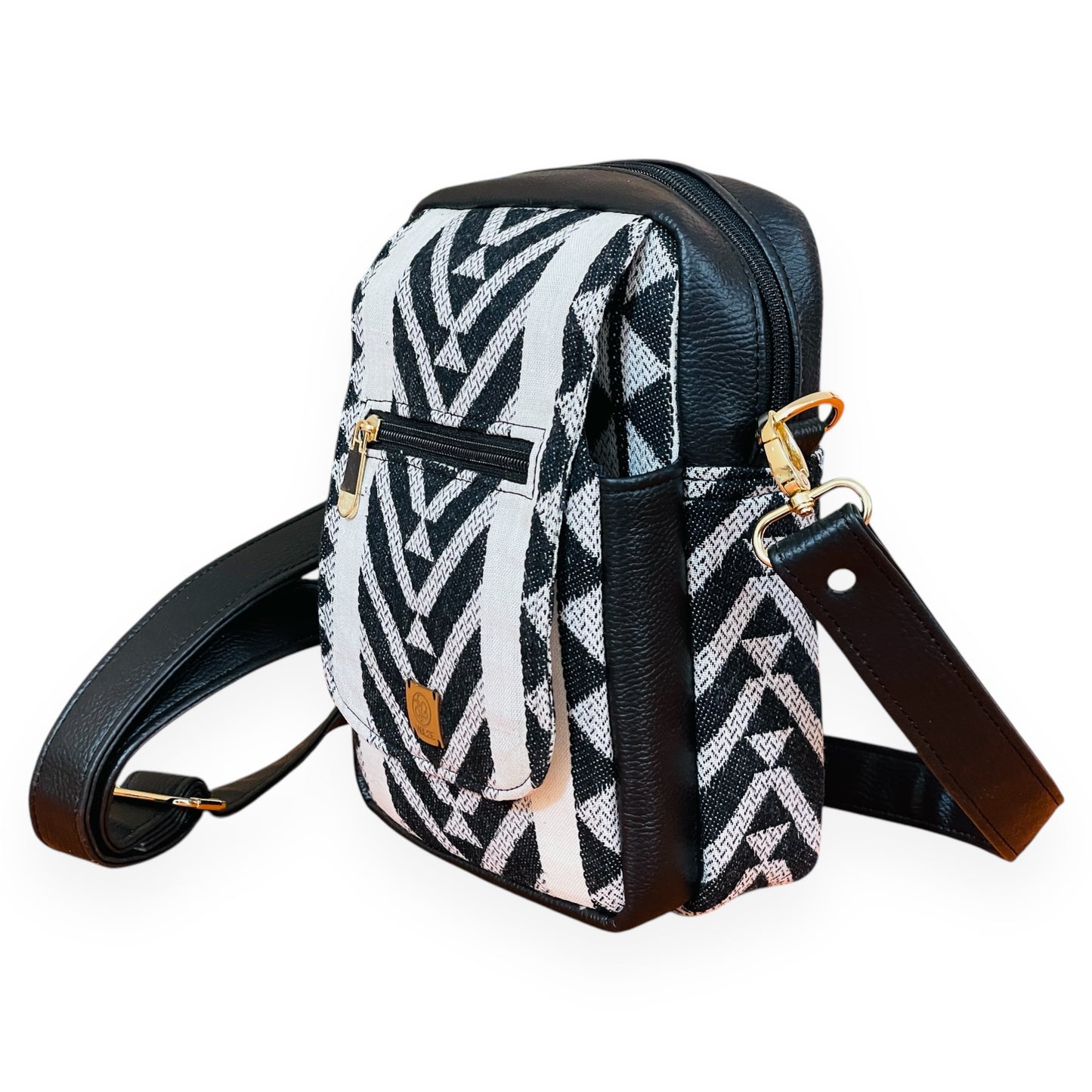 Abstract Angle Messenger Bag