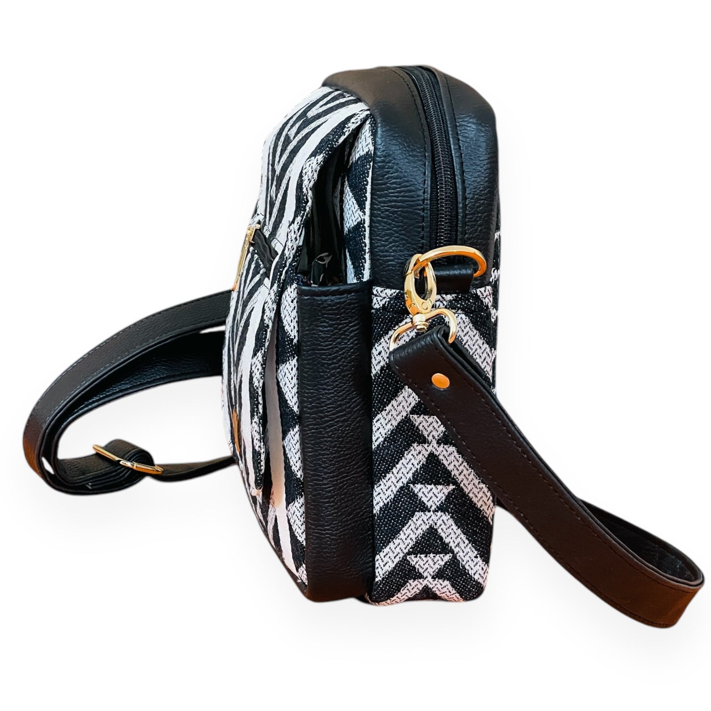 Abstract Angle Messenger Bag