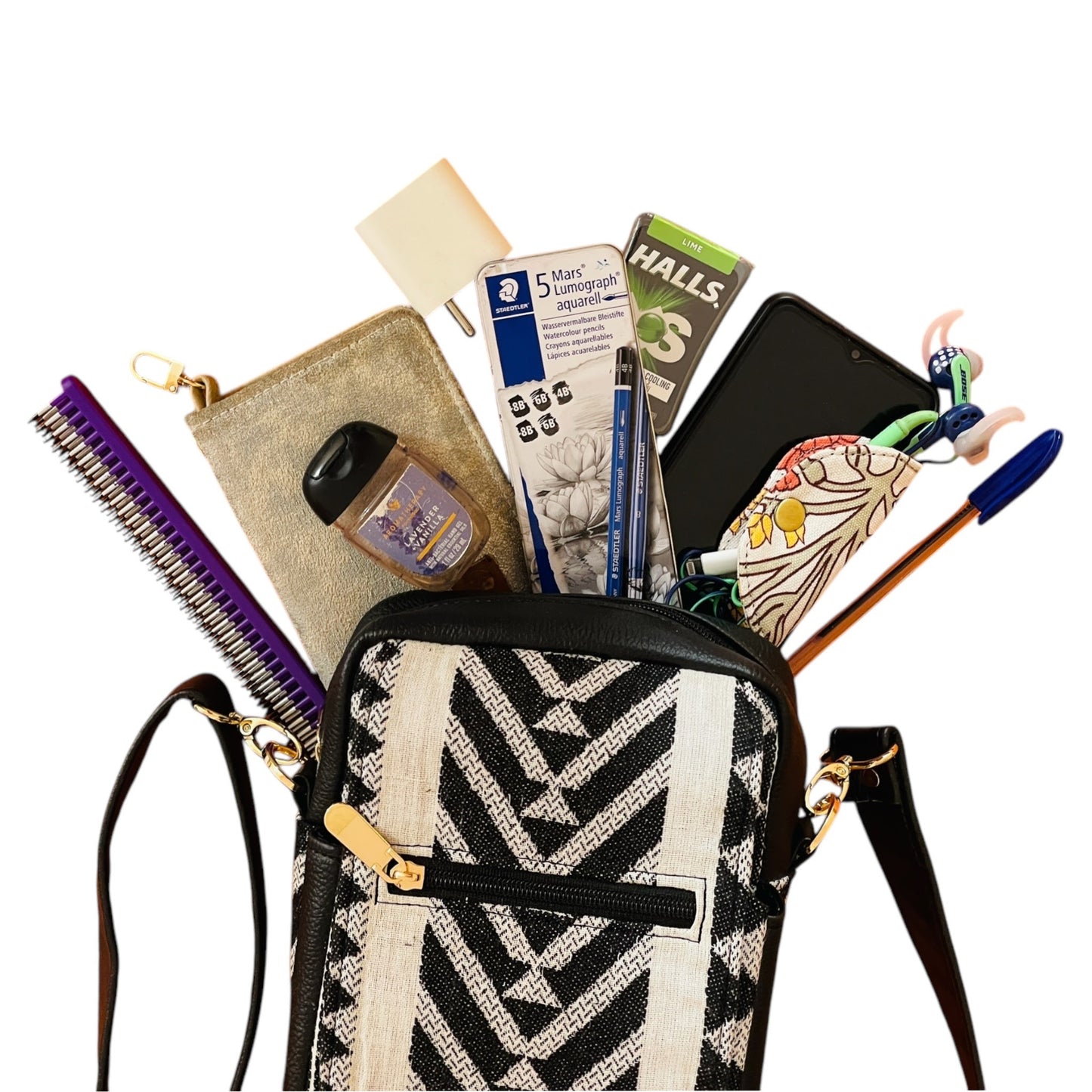 Abstract Angle Messenger Bag