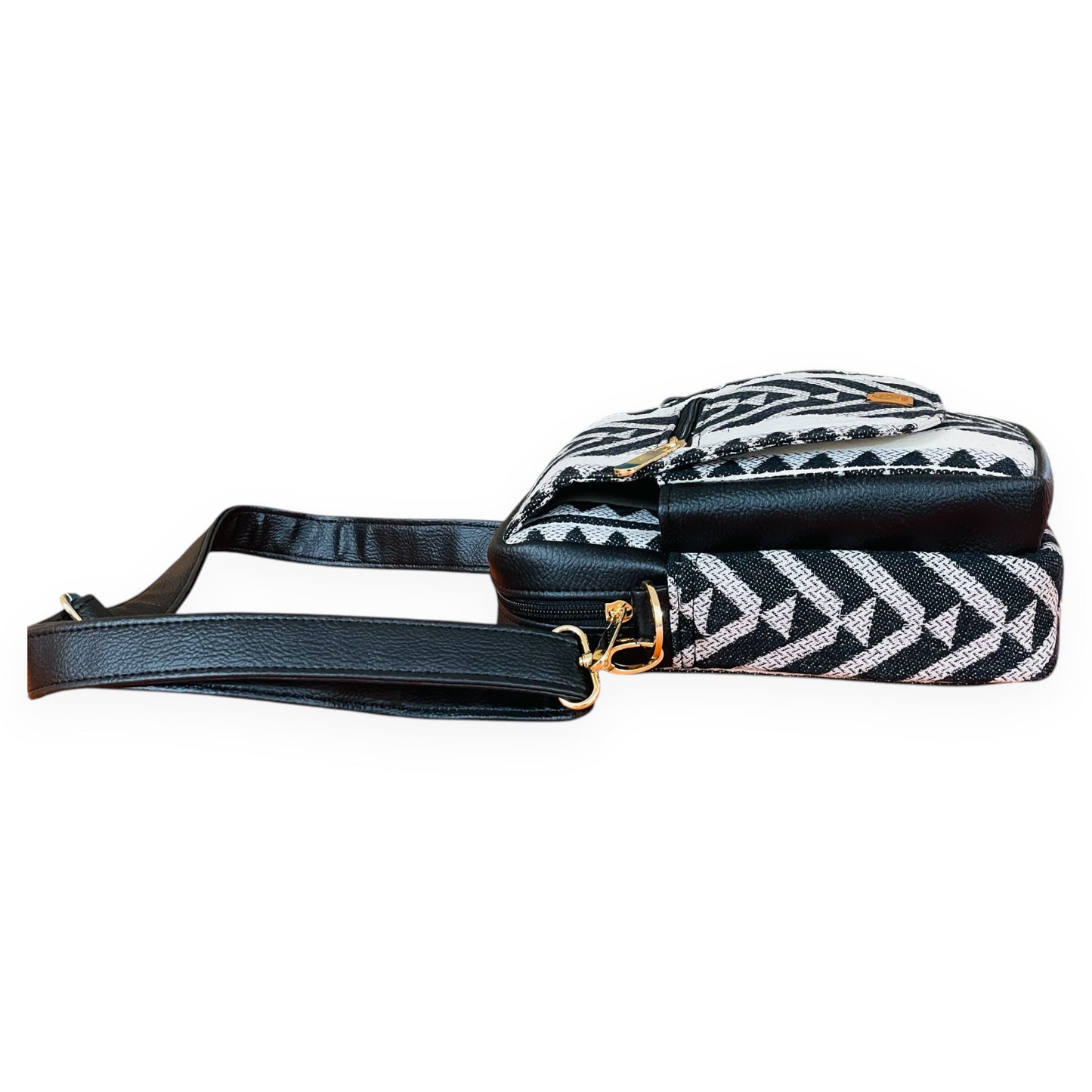 Abstract Angle Messenger Bag