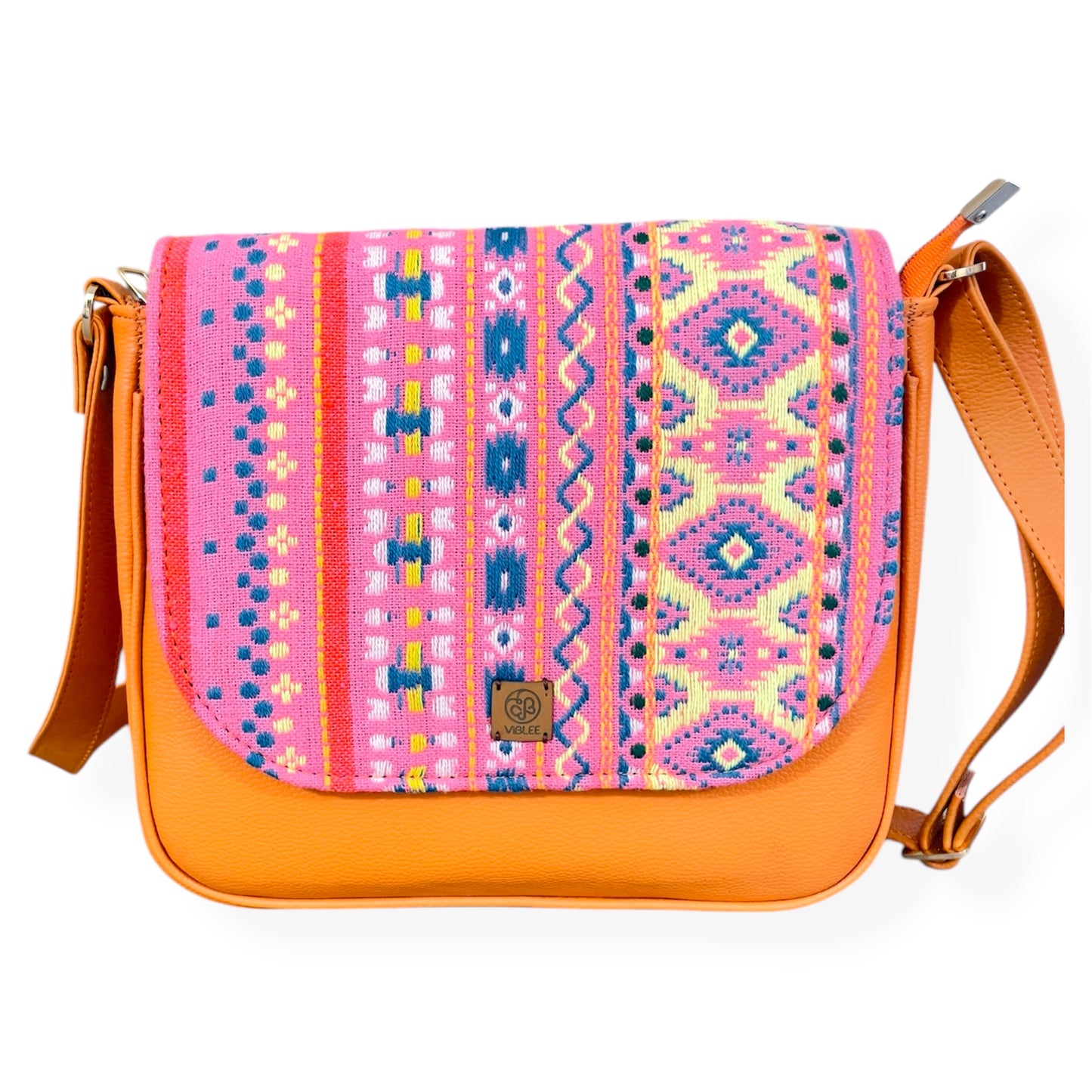 Pink mosaic Sling Bag