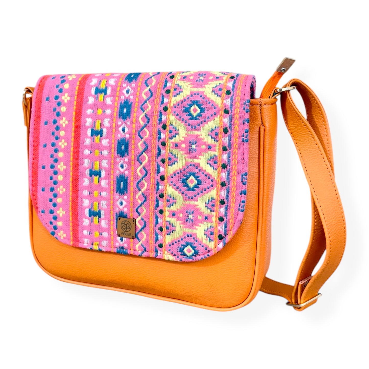 Pink mosaic Sling Bag