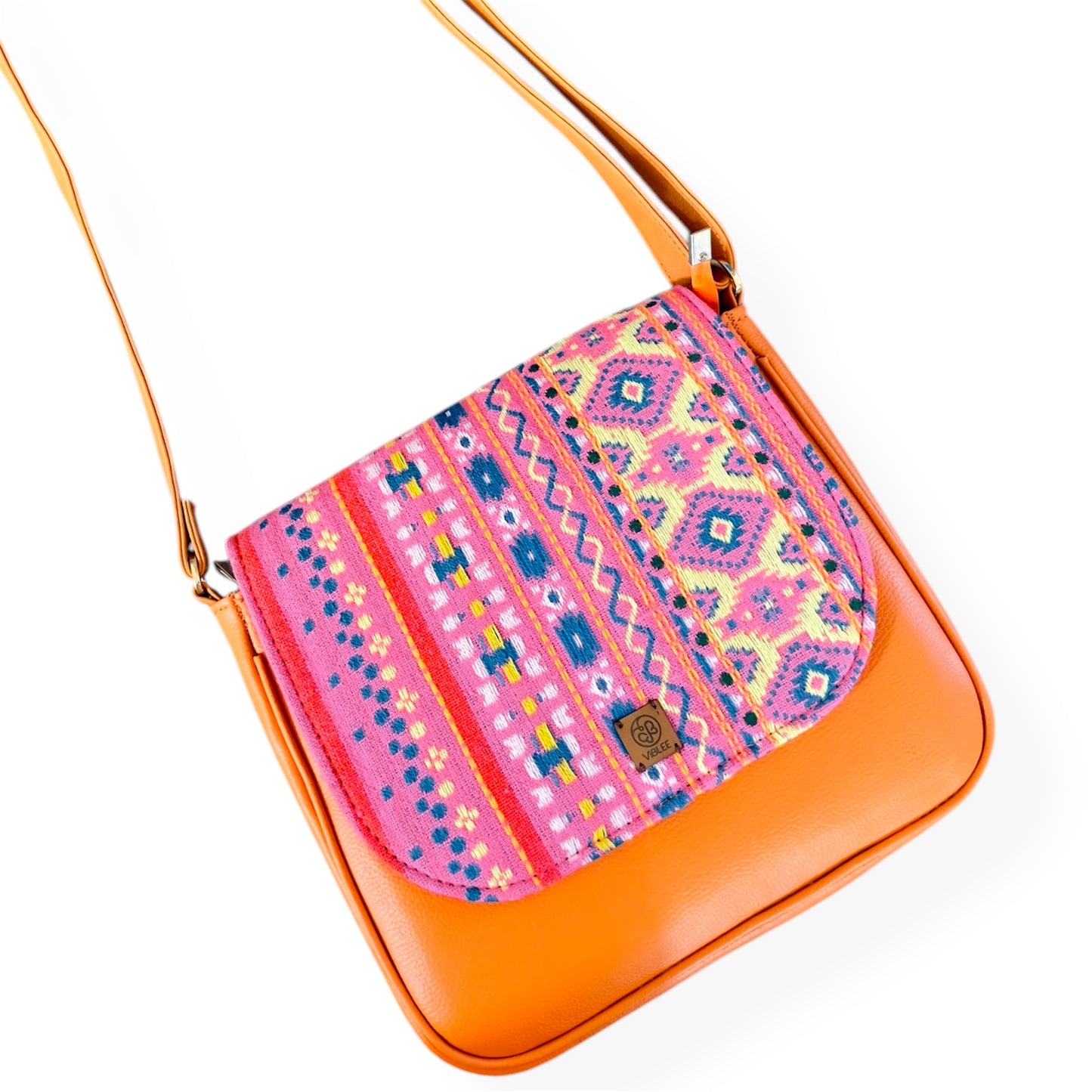 Pink mosaic Sling Bag