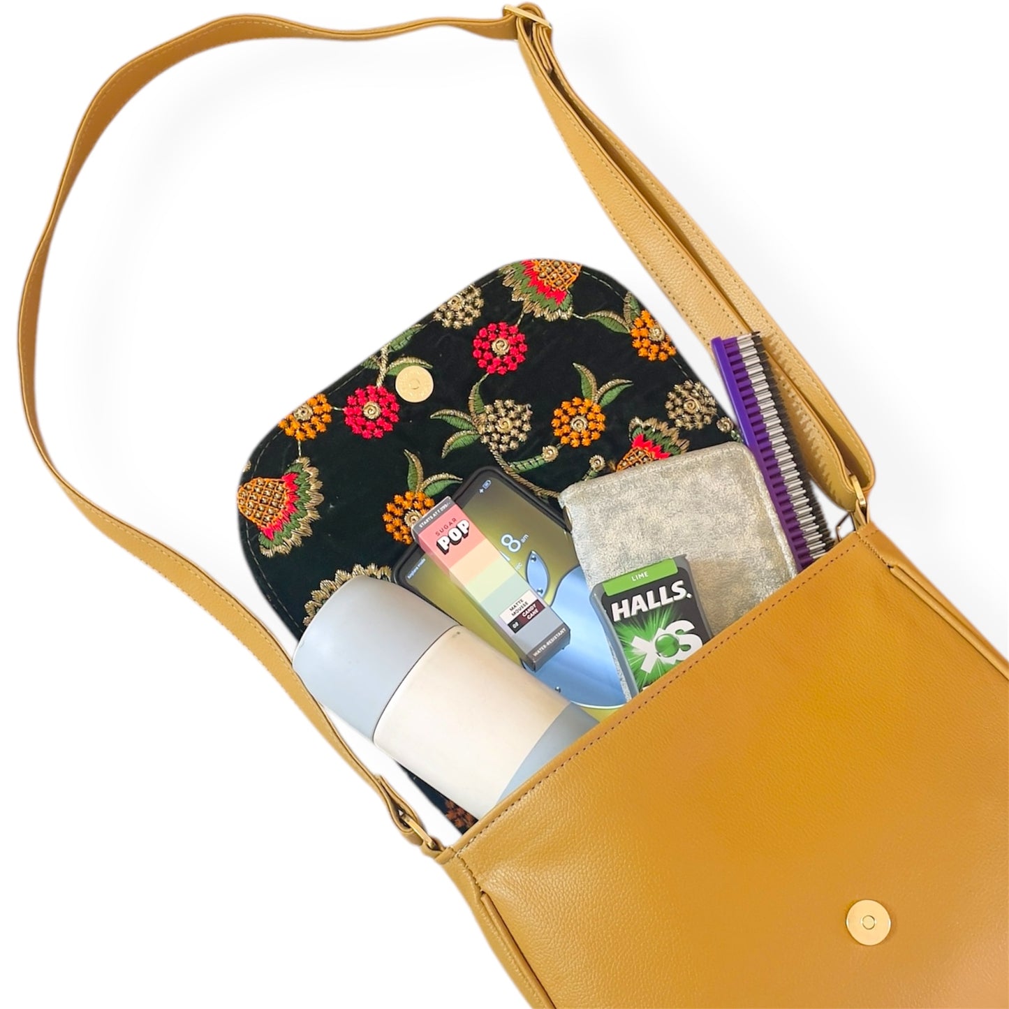 Golden Flora Sling Bag