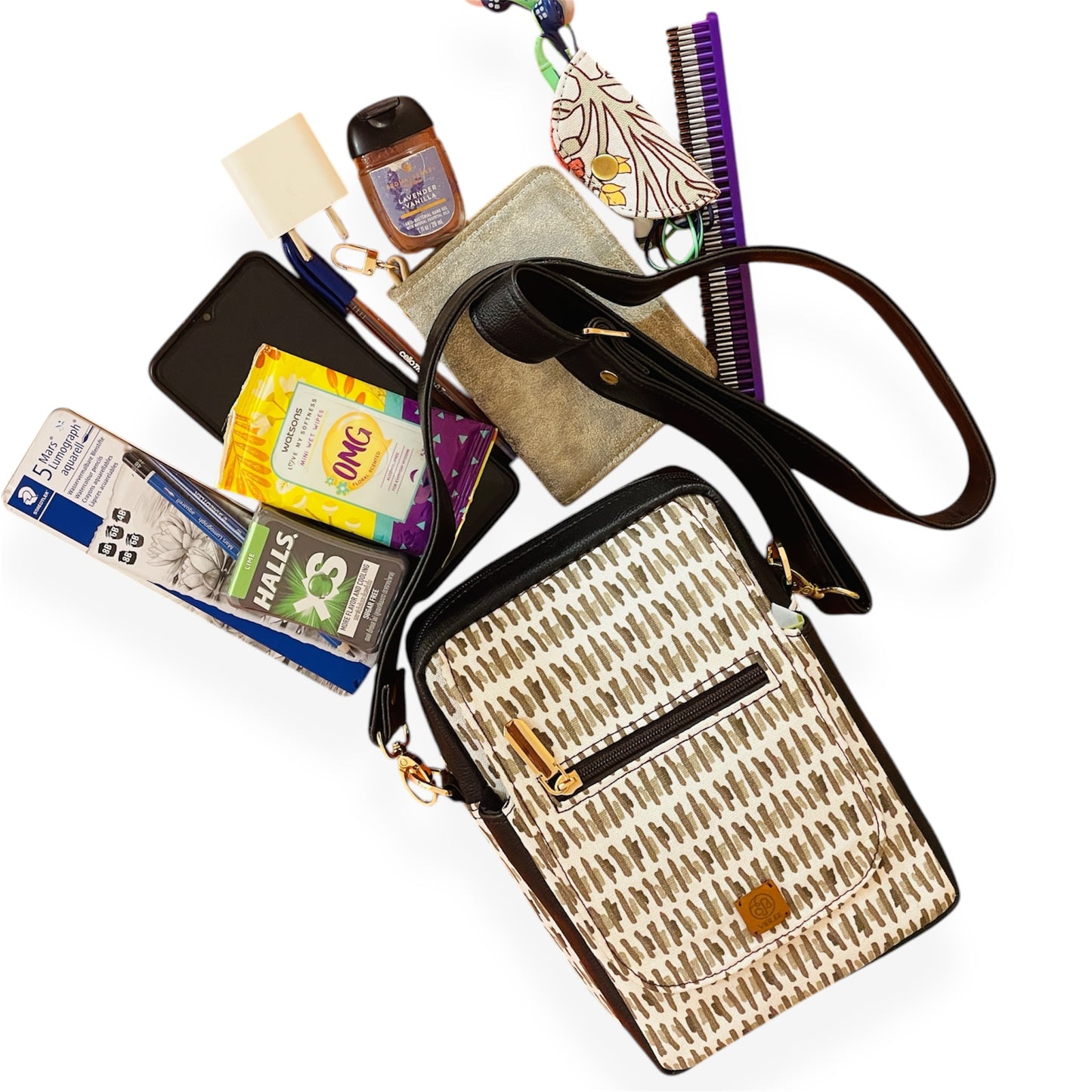 Brush strokes Messenger Bag