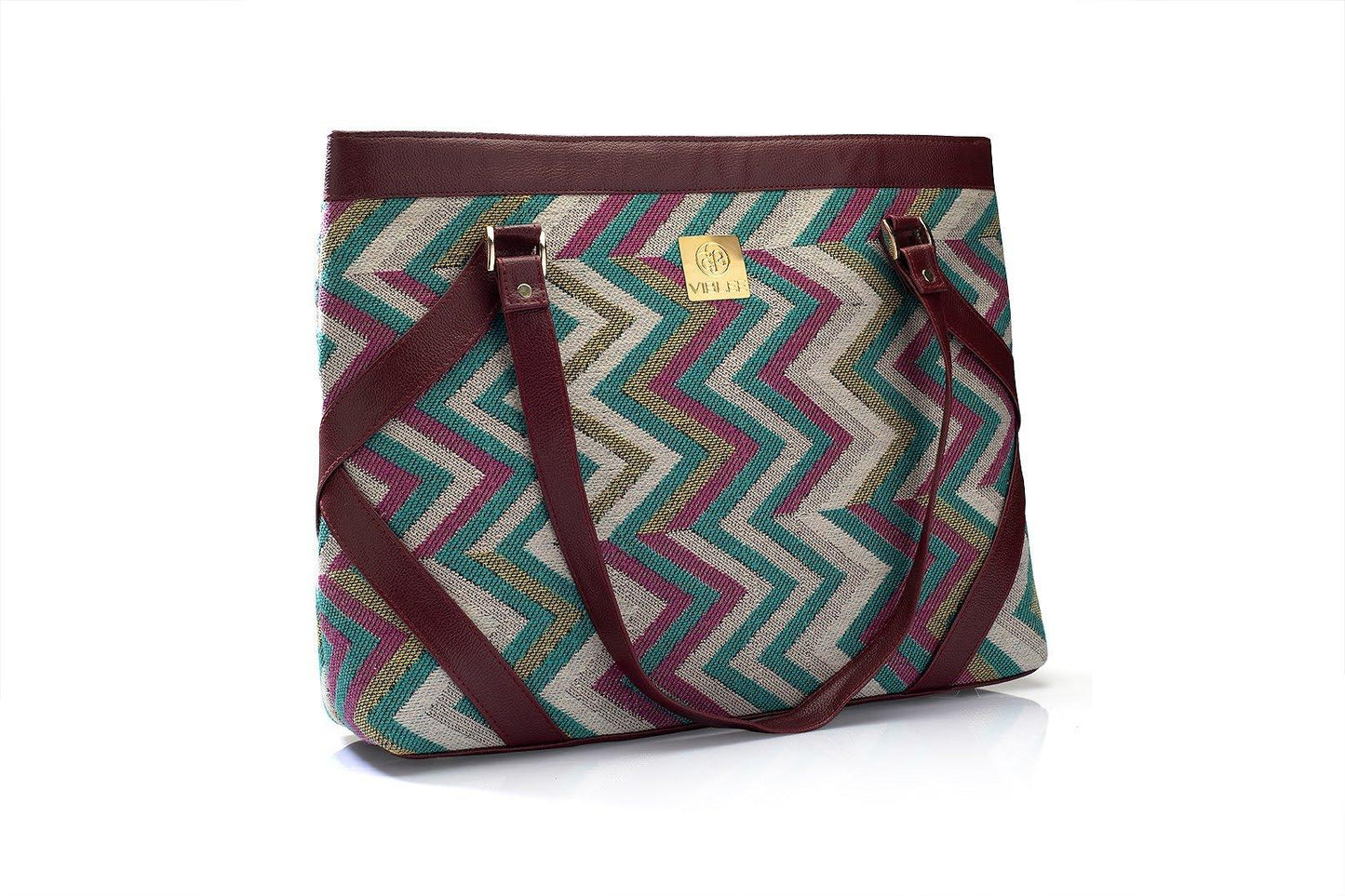 Patterned Perfection Laptop Hand Bag - Viblee