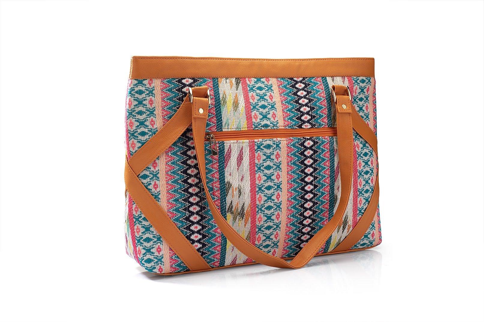 Patterned Perfection Laptop Hand Bag - Viblee