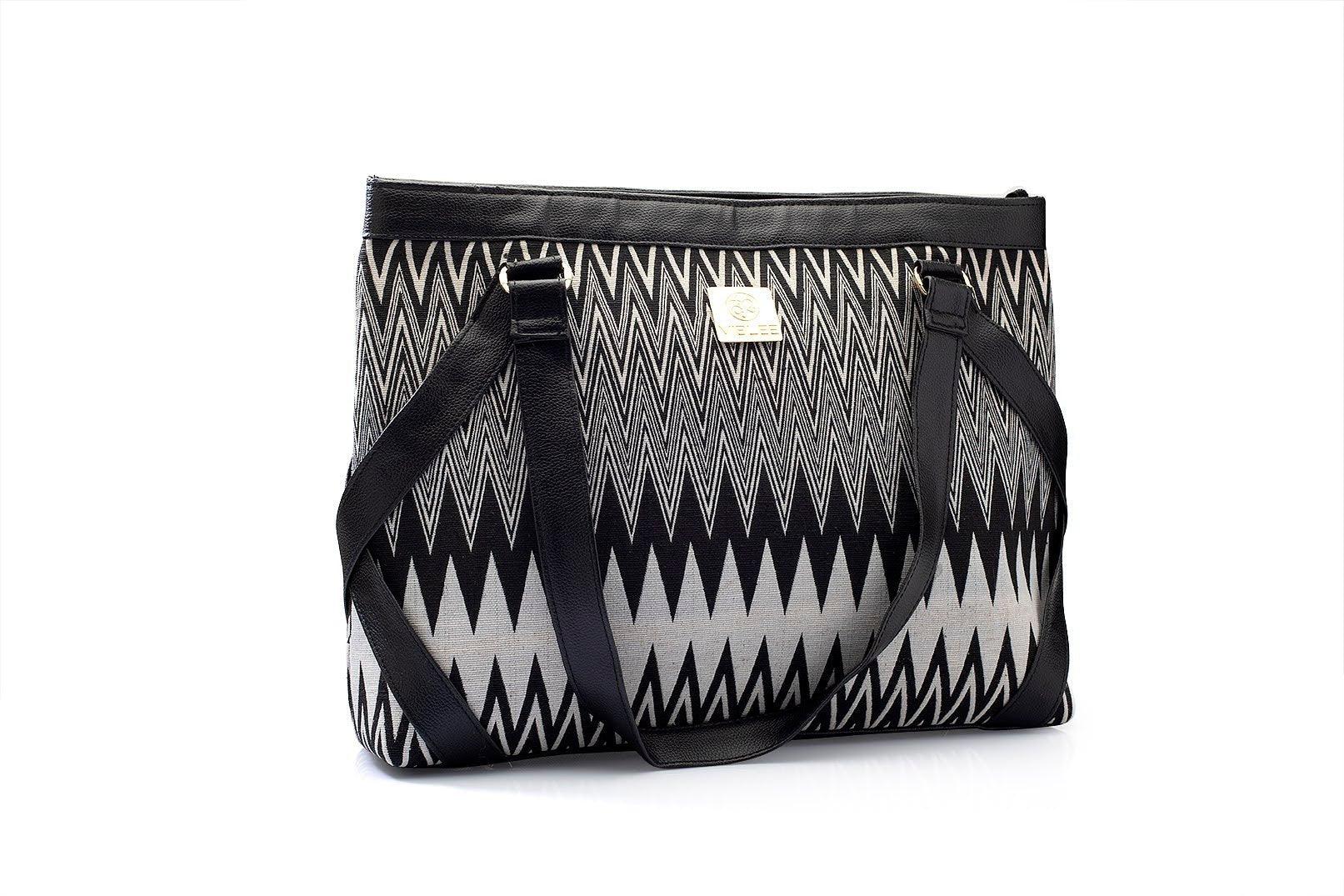 Patterned Perfection Laptop Hand Bag - Viblee