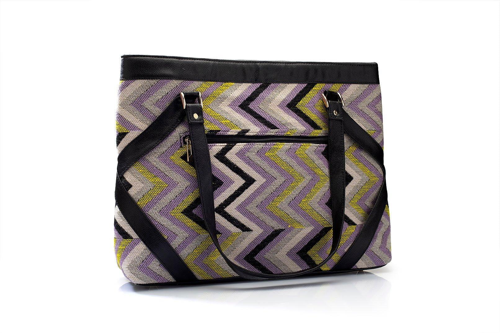 Patterned Perfection Laptop Hand Bag - Viblee