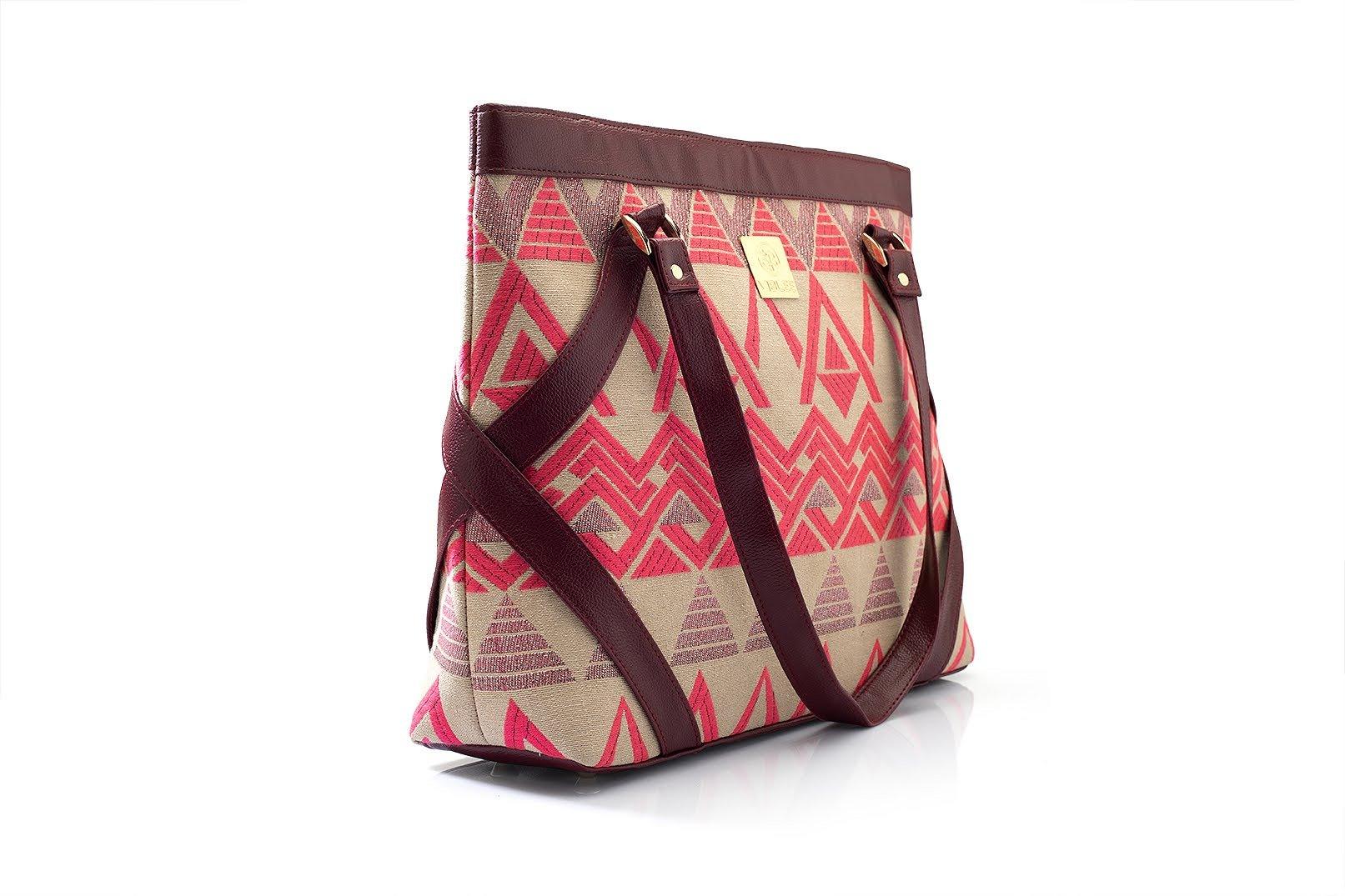 Patterned Perfection Laptop Hand Bag - Viblee