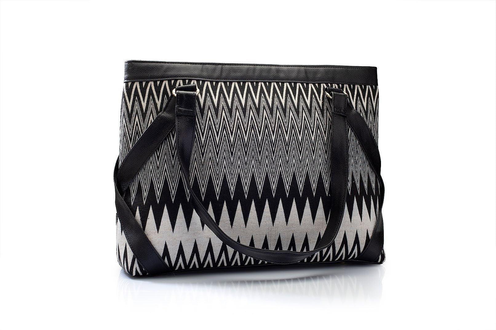Patterned Perfection Laptop Hand Bag - Viblee