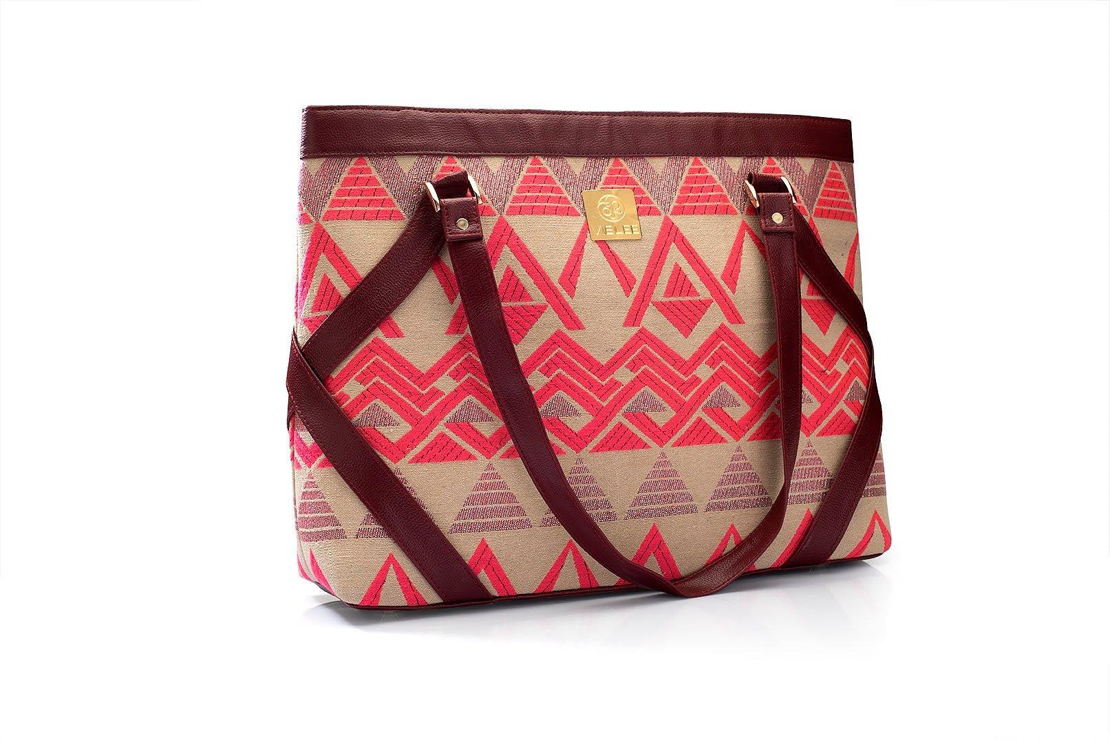 Patterned Perfection Laptop Hand Bag - Viblee