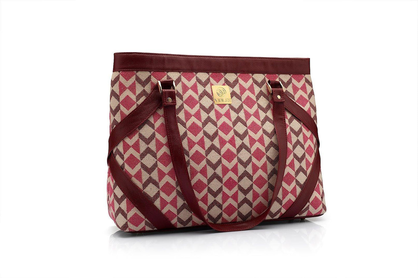 Patterned Perfection Laptop Hand Bag - Viblee