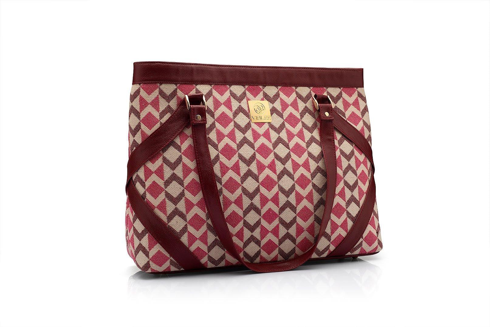 Patterned Perfection Laptop Hand Bag - Viblee