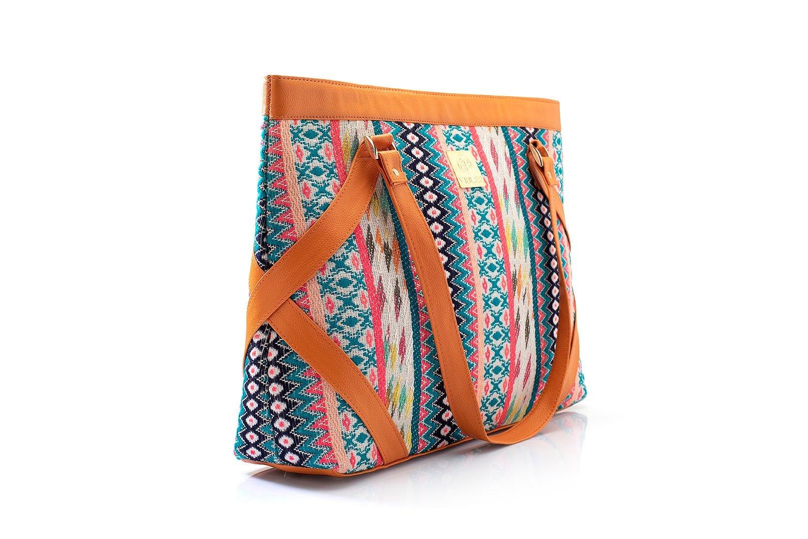 Patterned Perfection Laptop Hand Bag - Viblee