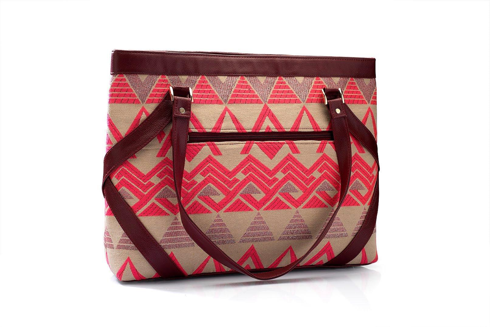 Patterned Perfection Laptop Hand Bag - Viblee