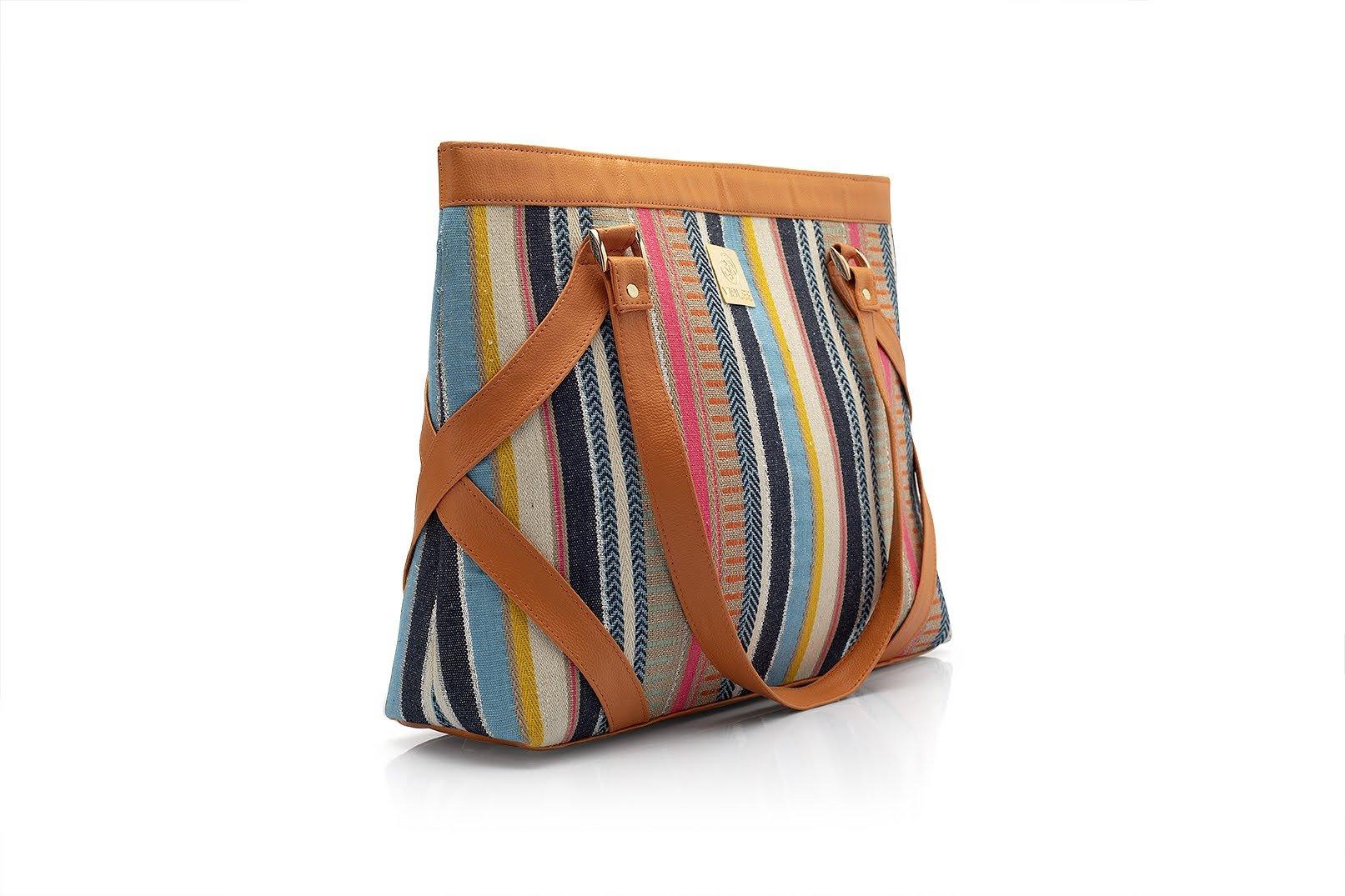 Patterned Perfection Laptop Hand Bag - Viblee