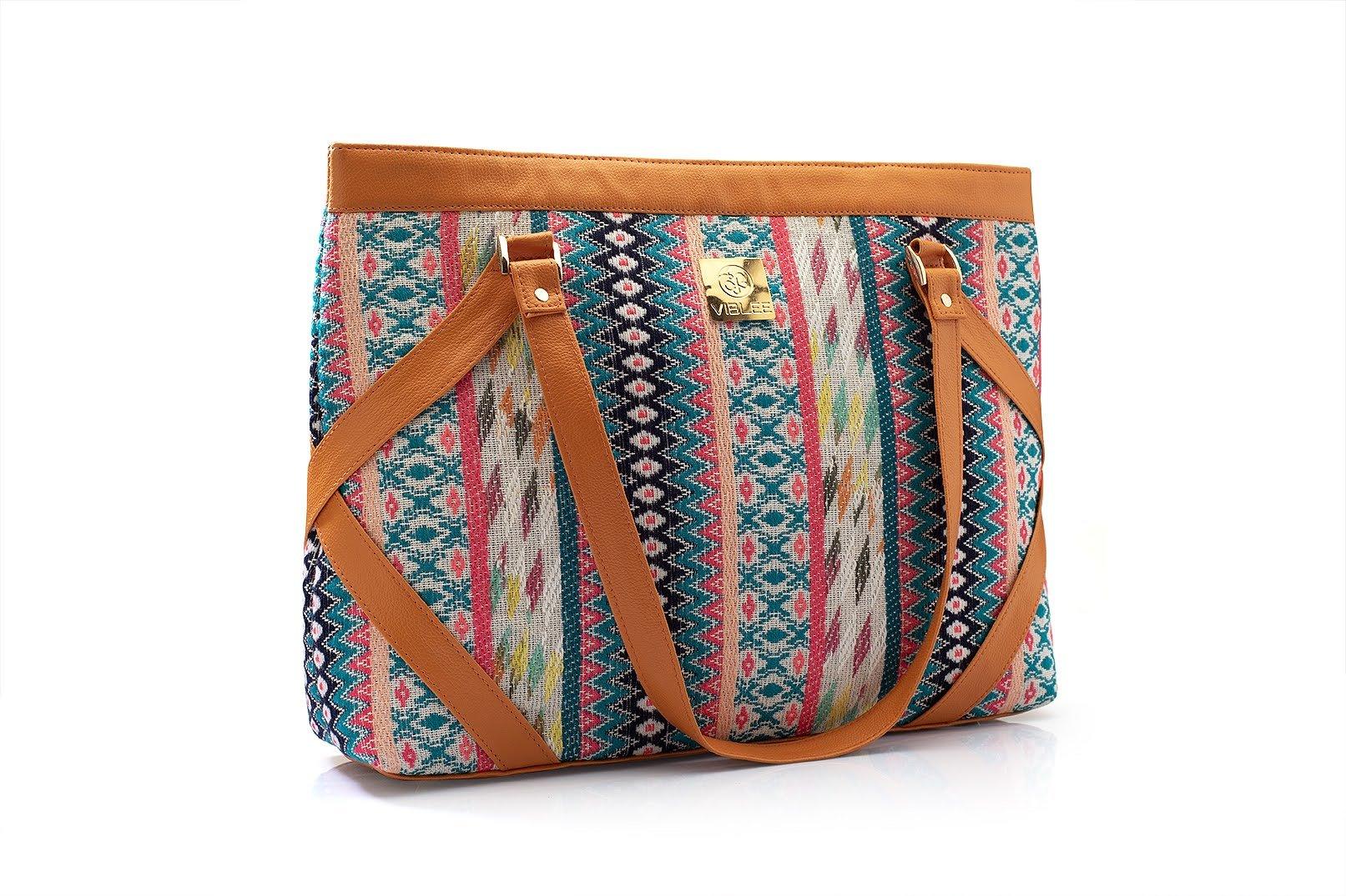 Patterned Perfection Laptop Hand Bag - Viblee