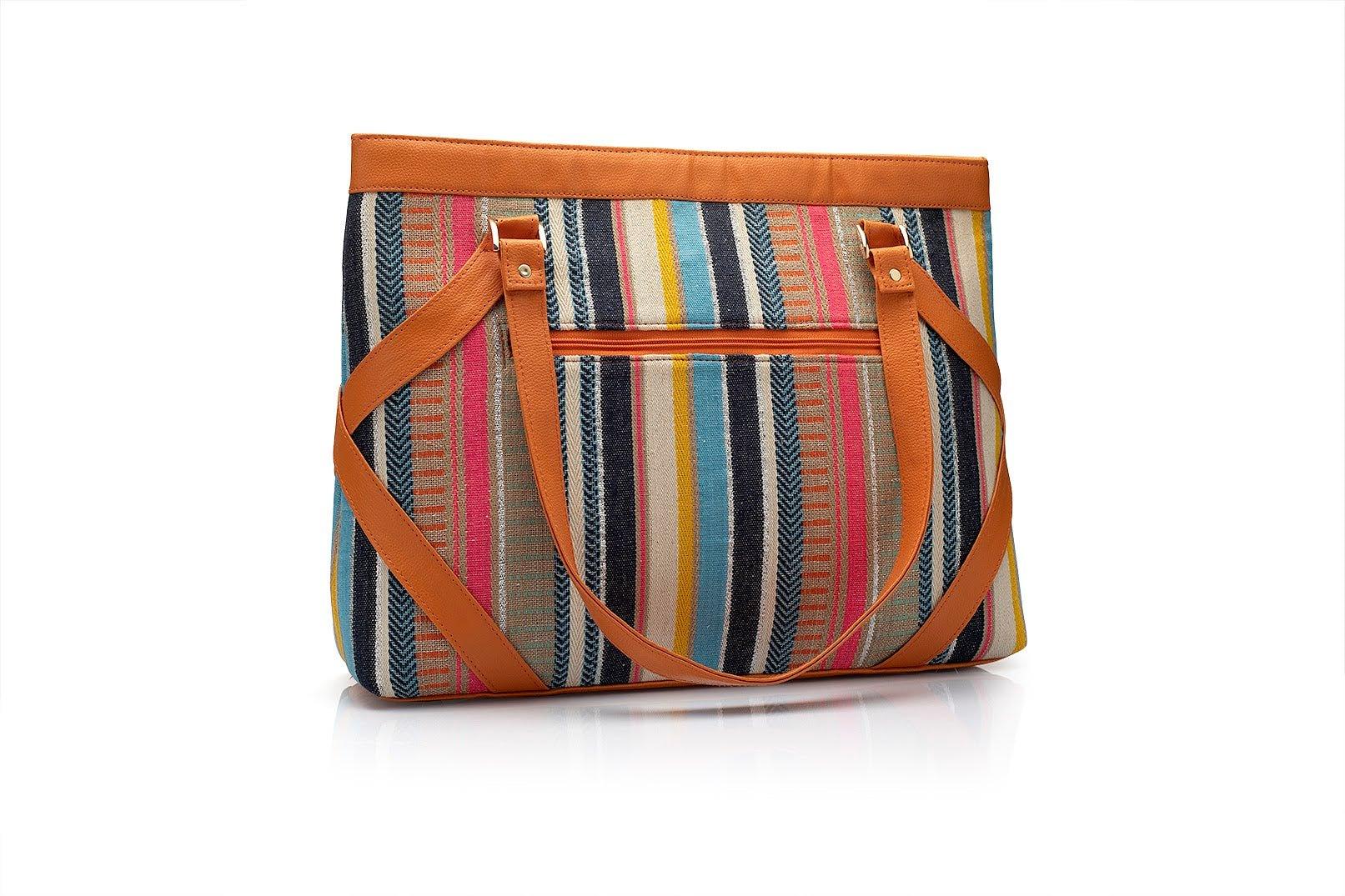 Patterned Perfection Laptop Hand Bag - Viblee