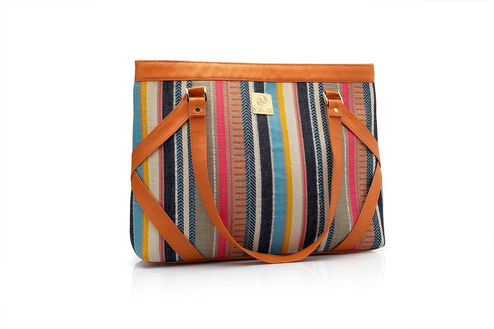 Patterned Perfection Laptop Hand Bag - Viblee